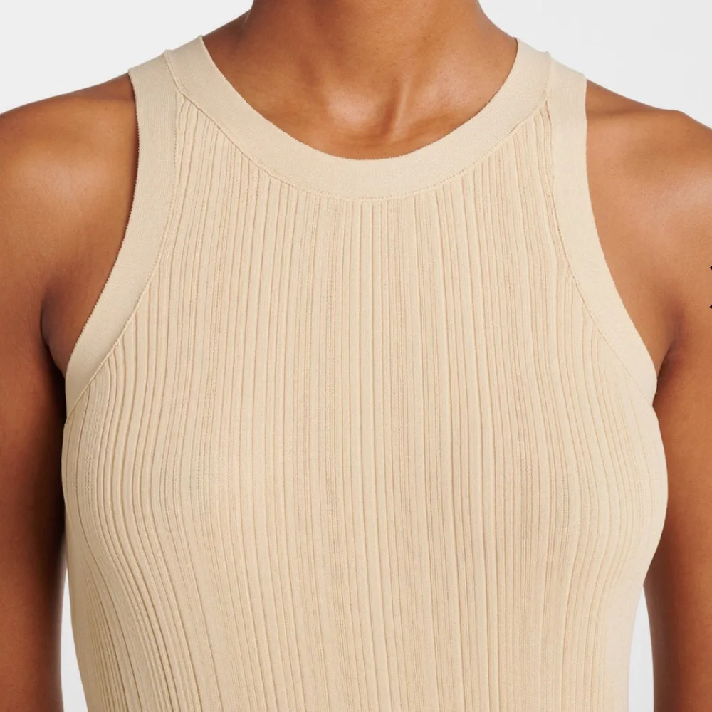 Toteme Beige Sleeveless Maxi Dress - Picture 3 of 8